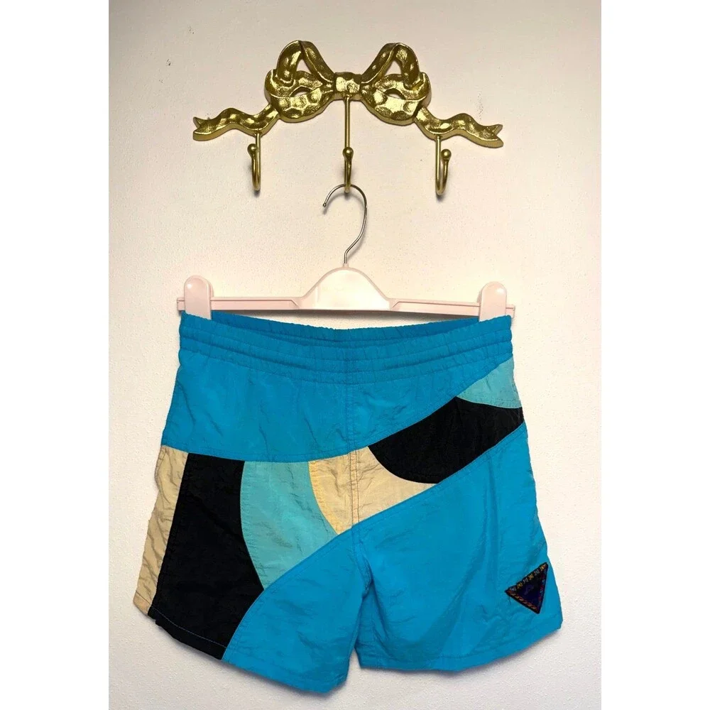 Vintage Retro Color Block Swim Trunks Vintage Retro Color Block Swim Trunks Boys
